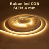 Ruban Led COB 4 mm - 480 Leds/M - Blanc chaud - Décoration et ambiance