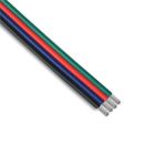 Câble plat pour ruban à leds 0.5 mm² 4 conducteurs