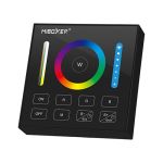Contrôleur tactile mural noir SANS FIL pour Strip Led RGB, RGBW et RGB+CCT