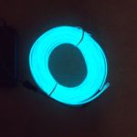 Fil lumineux flexible 3 mm - 10 mètres turquoise + contrôleur
