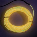 Fil lumineux flexible 2.3 mm - 10 mètres jaune + contrôleur