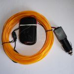 fil lumineux flexible orange