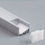 Profilé led angle 25° complet en alu 21 x 14 mm - modèle PRFANG16