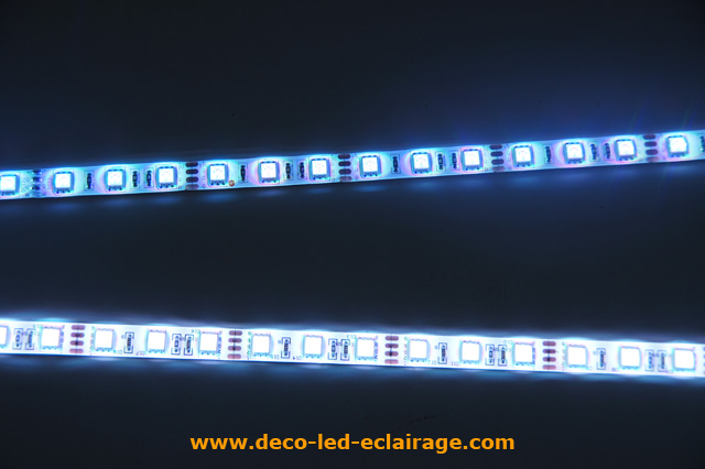 Comparaison de la qualité des rubans leds deco led eclairage qualité professionnelle en blanc