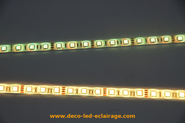 Comparaison de la qualité des rubans leds deco led eclairage qualité professionnelle en jaune