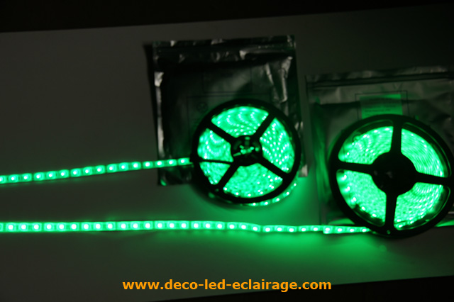 Comparaison de la qualité des rubans leds deco led eclairage en vert