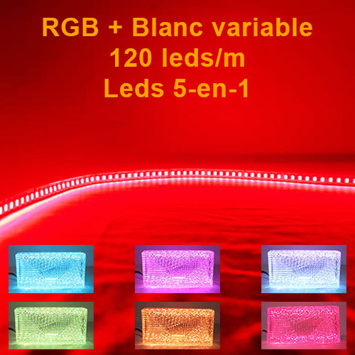Ruban led RGBCCT 120 leds