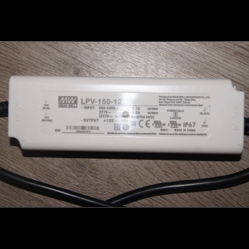 alimentation led Meanwell IP67 12V 120W pic2