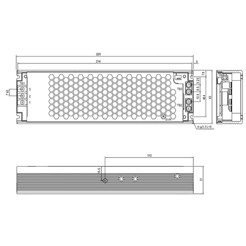 alimentation led meanwell UHP35024 pic2