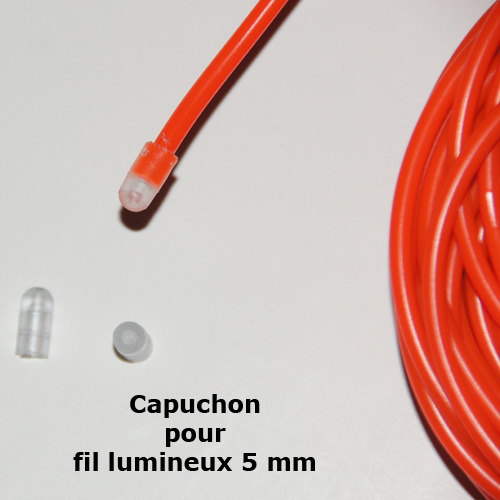 Fil lumineux flexible double ligne 5 mm 3.6W - 10 mètres blanc +