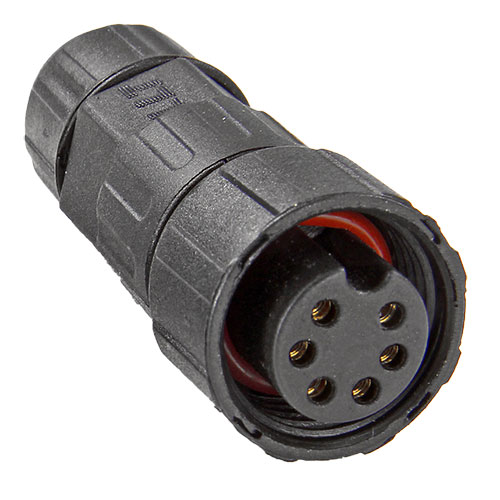 connecteur IP68 femelle 6pins