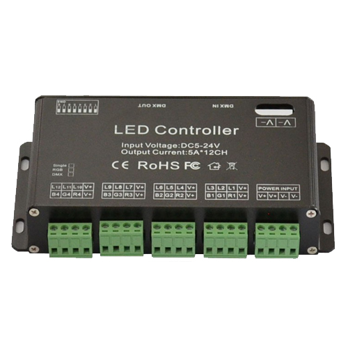 Contrôleur DMX pour LED STRIP 4 Canaux 10A 16bits