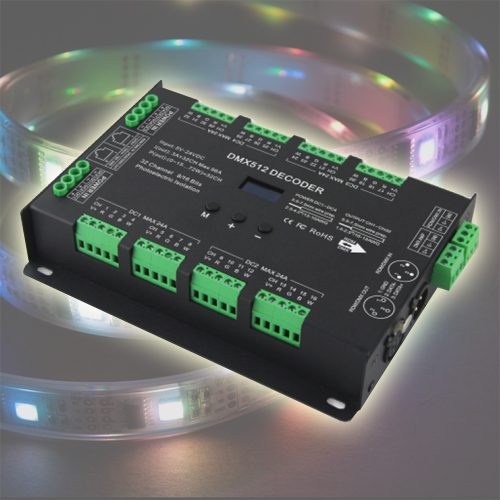 controleur led DMX 32 canaux RGBW