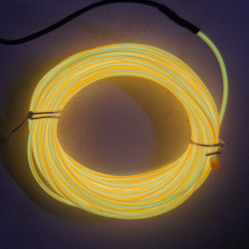 fil lumineu flexible jaune