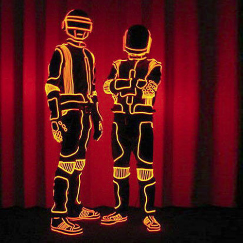 fil lumineux costumes futuristes