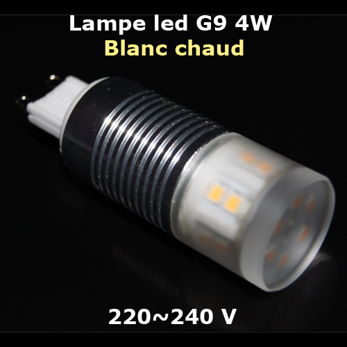 lampe led g9 4W blanc chaud