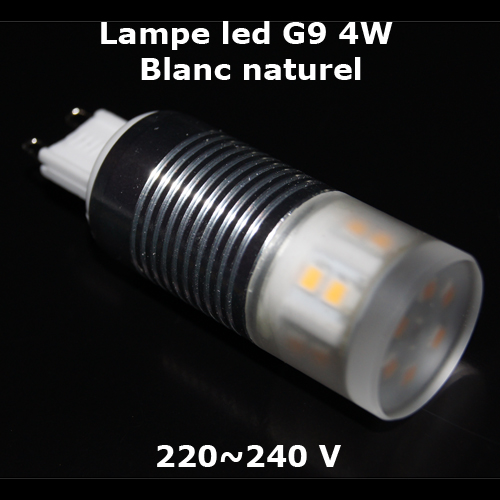 lampe led g9 4W blanc naturel