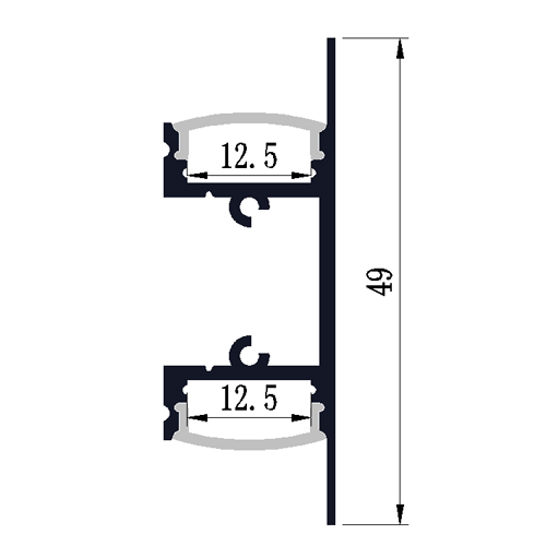 profile led alu double PRFDBL1402 pic2