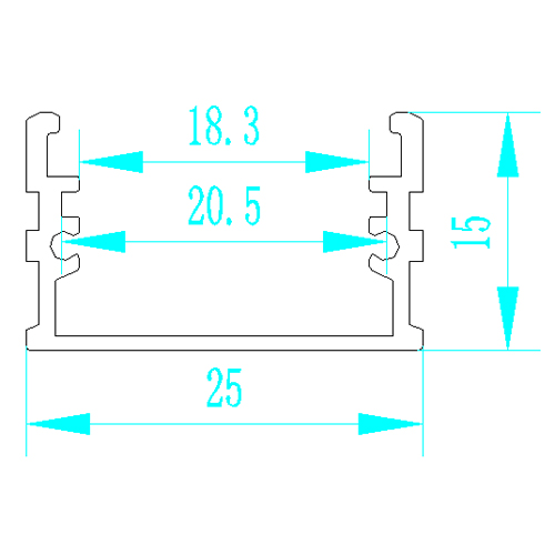 profile led alu orientable PRF10 pic3