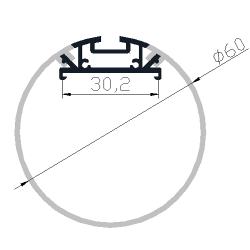 profile led alu rond PRFRND60 pic2