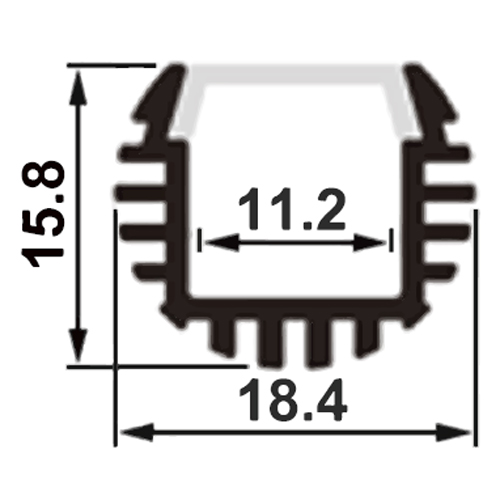 profile led escaliers PRFPW1818B pic2