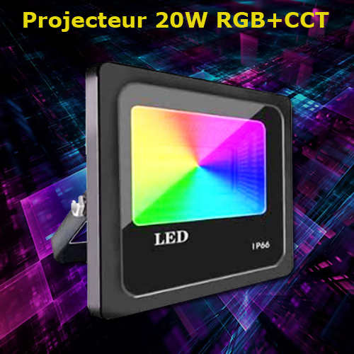 projecteur RGBCCT 20W