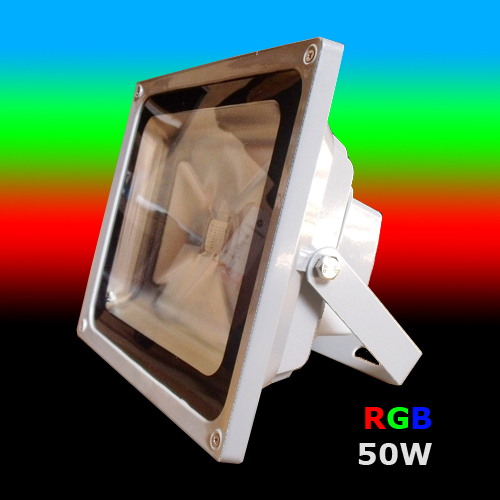 Projecteur LED Extérieur RGB 50W - Contrôle APP, Synchronisation Musique, étanche IP66