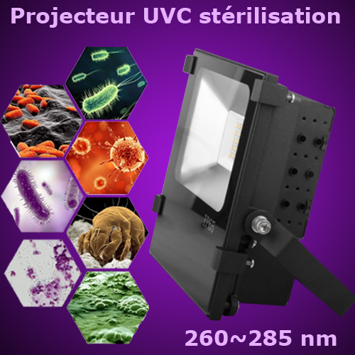 projecteur led UVC sterilisation PRJLEDUVC22