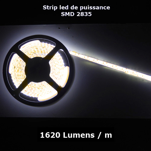 ruban led SMD2835 120 led m 12V 1800 Lumens