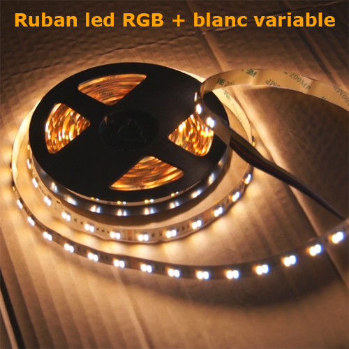 ruban led rgb blanc variable