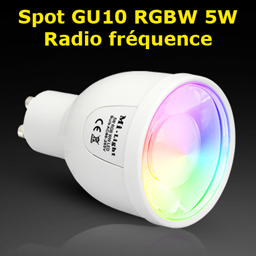 spot GU10 RGBW 5W RF