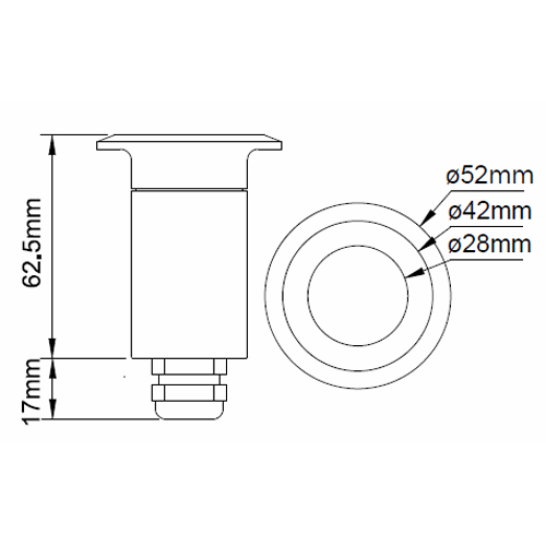 spot led piscine blanc 3W SP3WIP68 pic5