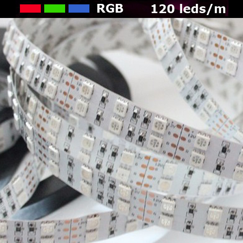 strip led RGB 120 leds au metre IP20 12V