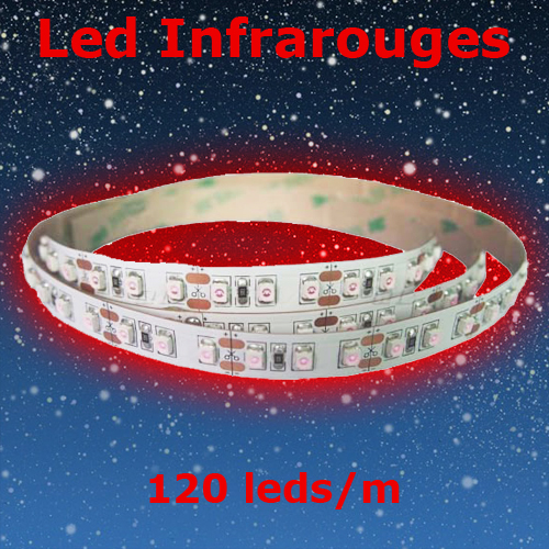 strip led infrarouge 120 led par metre STRIP120IR1M