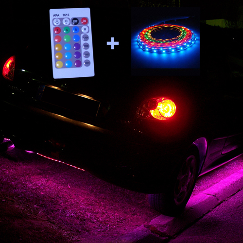 Eclairage LED Multicolore pour Intérieur de Voiture