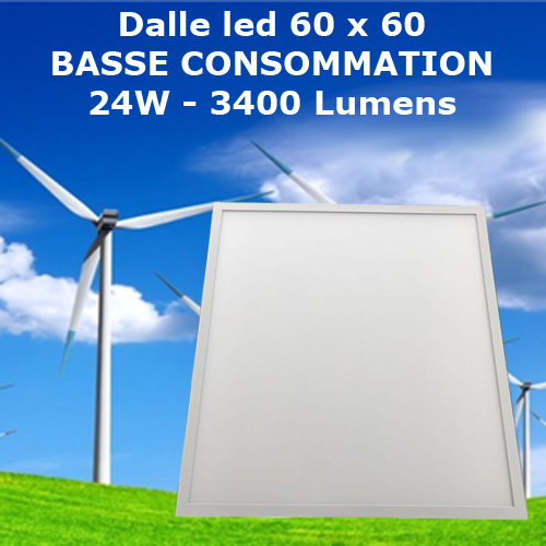 Panneaux led basse consommation 24W 3400 Lumens