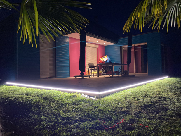 Deco Led Eclairage : Eclairage de terrasses avec bandes de led