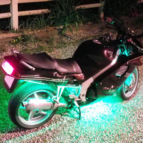 Kit tuning LED multicolore auto-moto avec application Android, Personnalisation